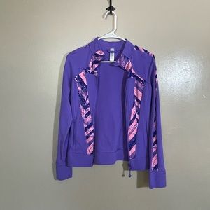 Ivivva purple and pink jacket zipper 14